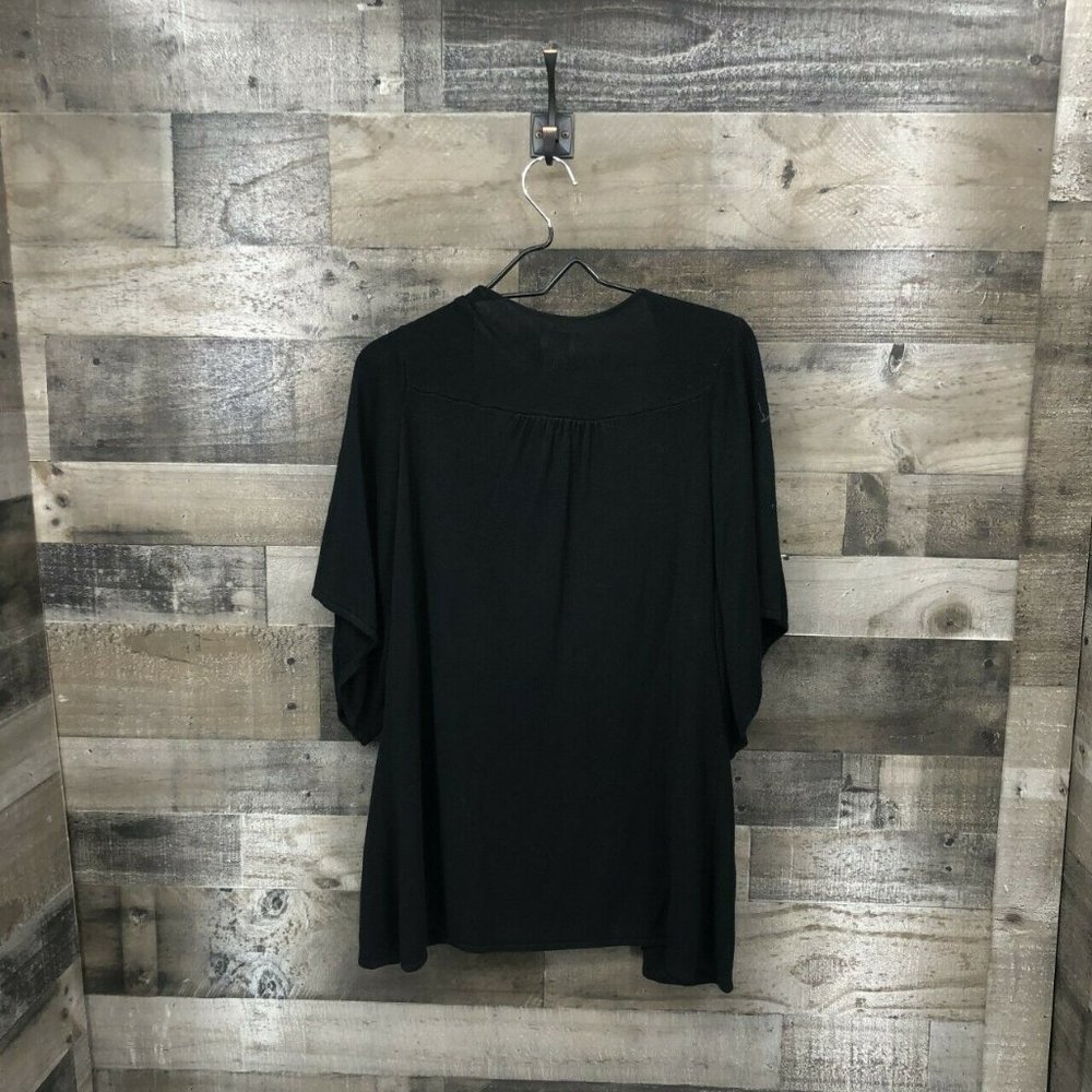 Chico's Open Front Wide Sleeve Sweater Size 2/L/12 - Picture 6 of 6